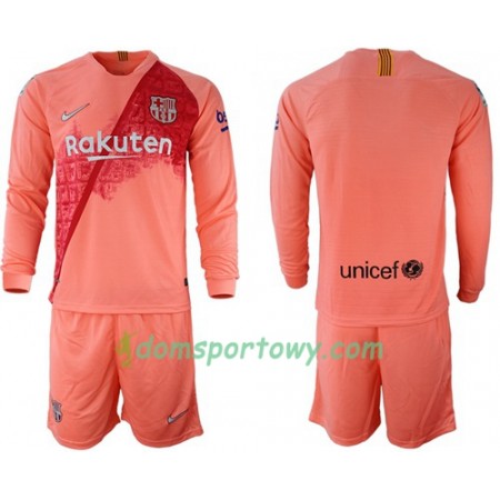 Koszulka FC Barcelona Dziecięcy Trzeci Koszulki Piłkarskie 2018-2019 Długi Rękaw